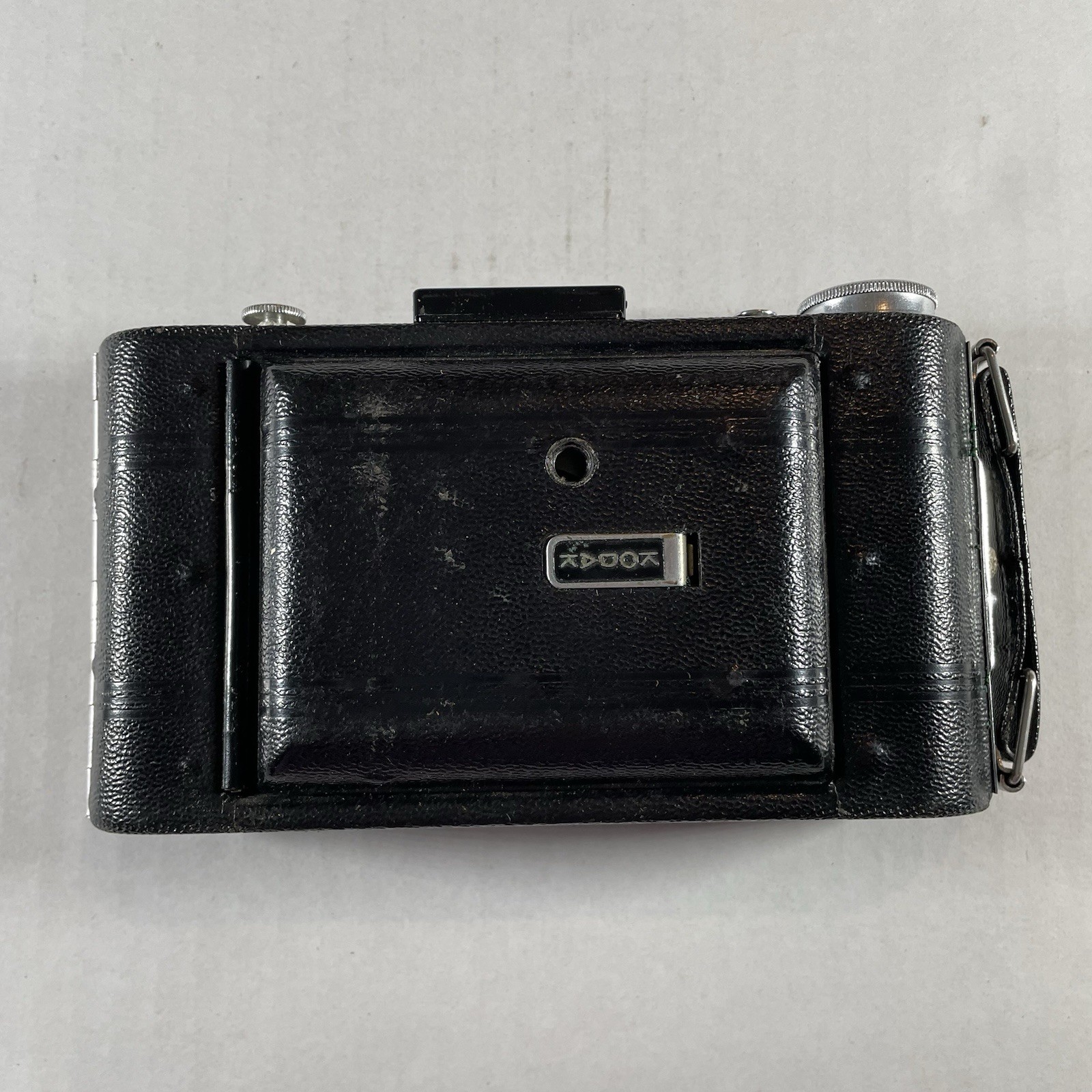 Vintage Kodak 620 Folding Camera Original Leather Case Classic Mid Century