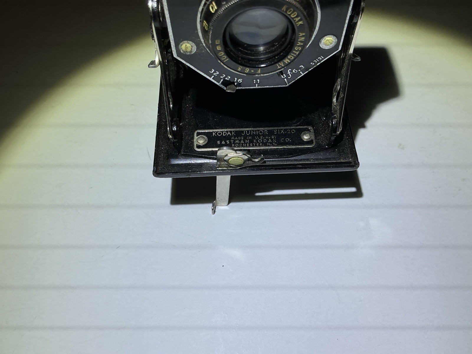 Vintage Kodak Junior Six-20 Camera Anastigmat 100mm f/6.3 Kodon Shutter Tested
