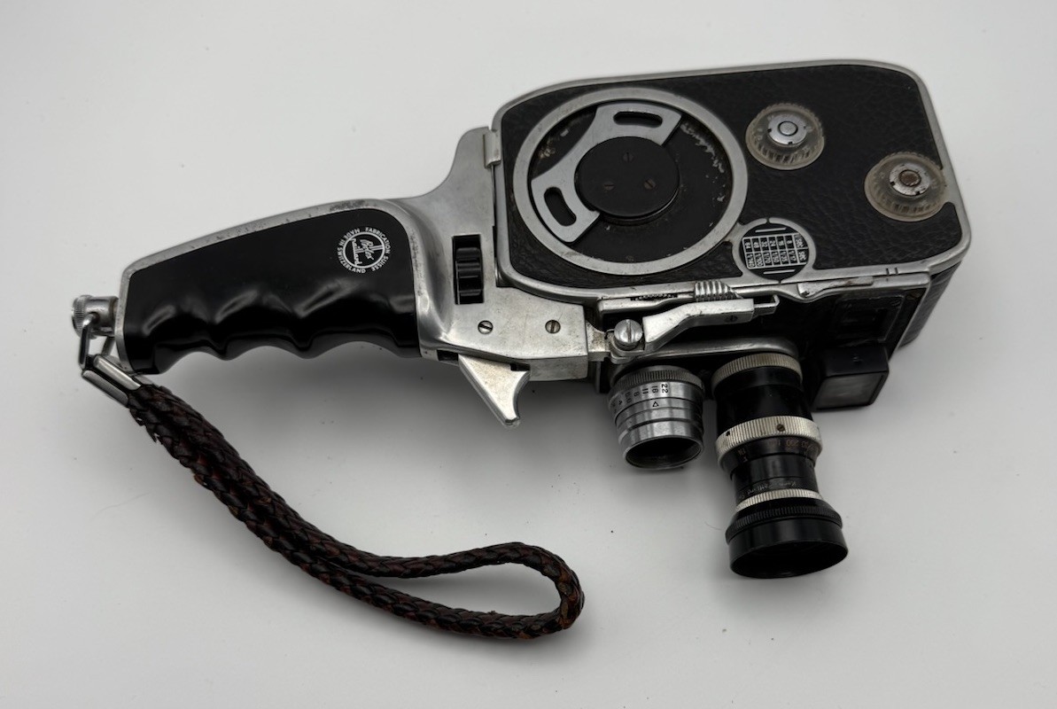 VTG Bolex Paillard B8 8mm Movie Camera W/ Trigger Pull RARE Untested But Returns