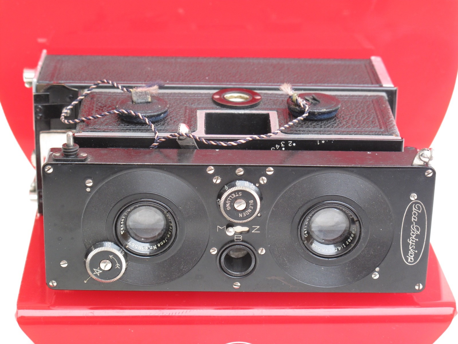 Zeiss Ikon ICA Polyskop Stereo camera 6.5cm 4.5 Tessar lens, US SELLER “LQQK”