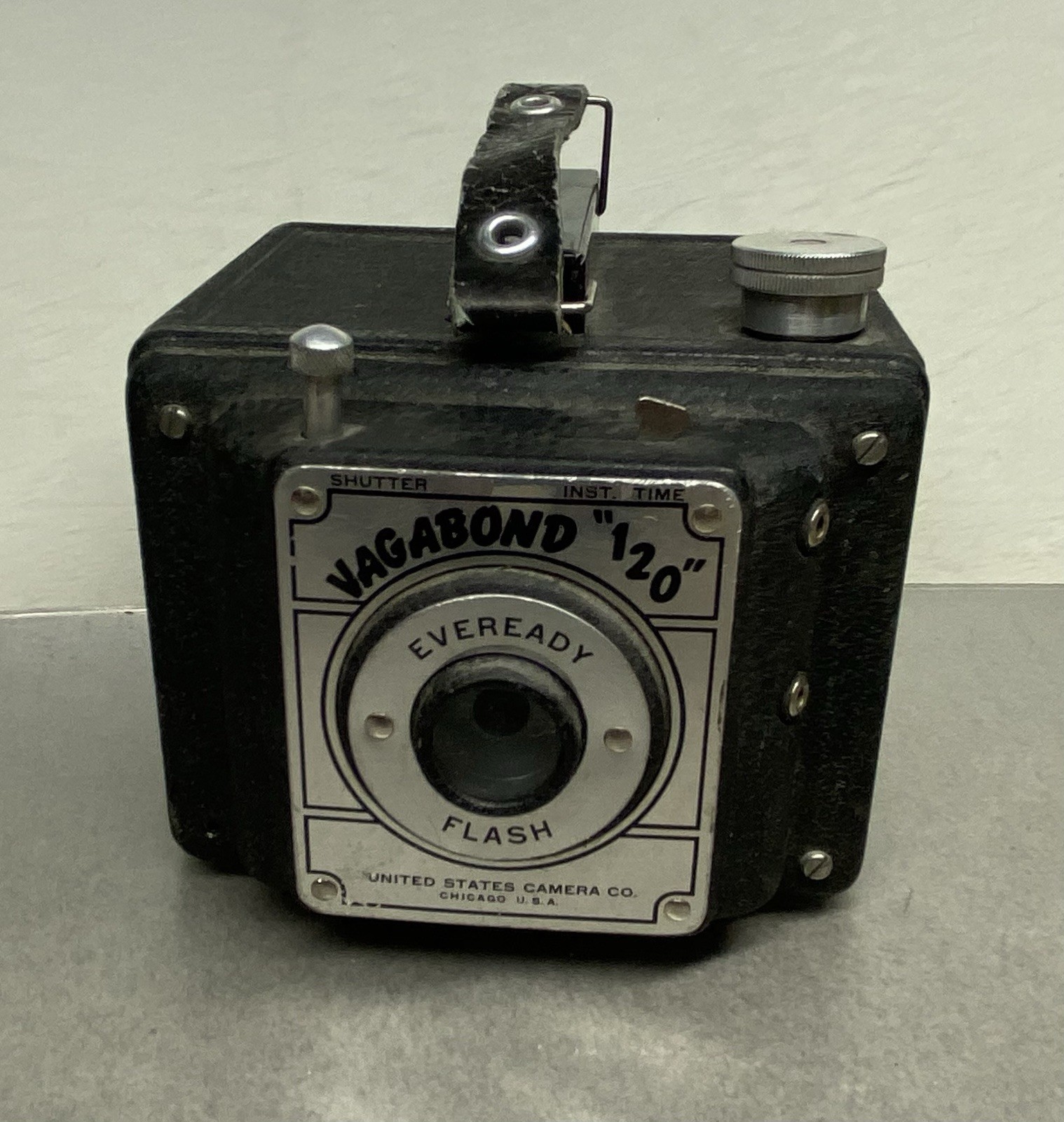 Vintage United States Camera Co. Vagabond 120 Eveready Flash Shutter Camera