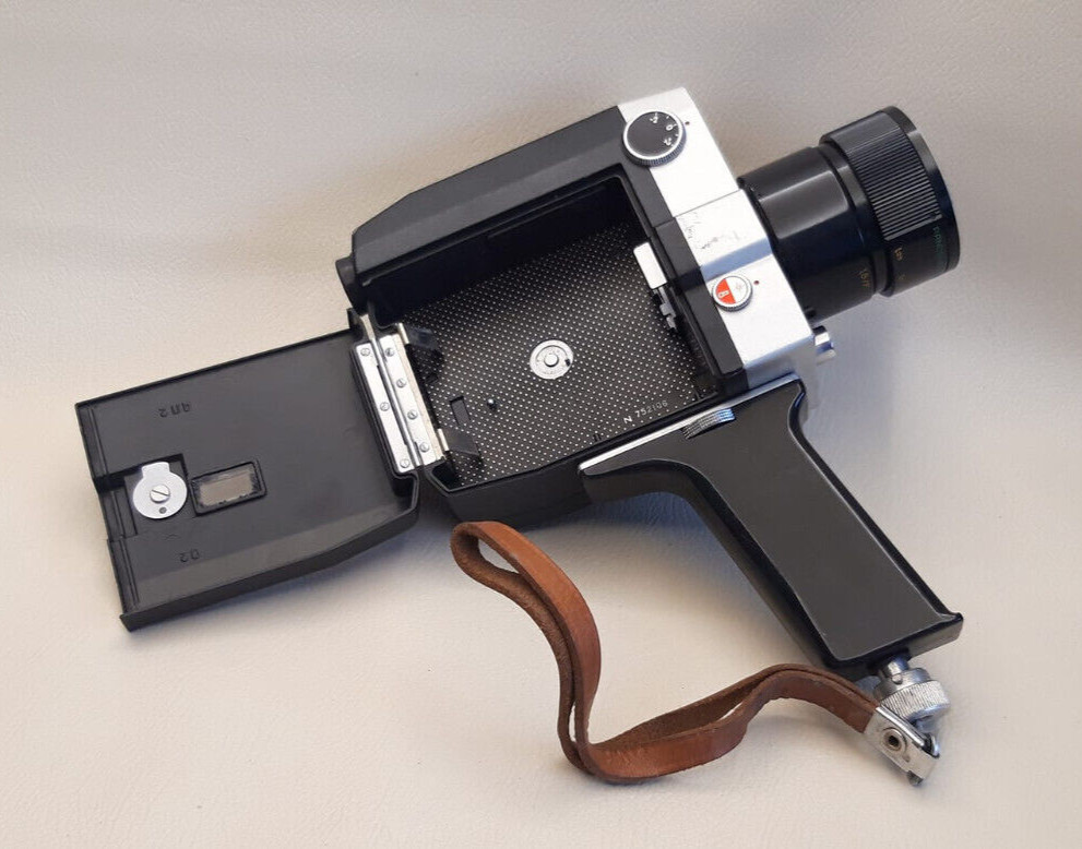 Movie Camera Quarz 1x8C-1 Working Super 8 Zoom USSR 8mm Pandora-6 KMZ In Box EXC