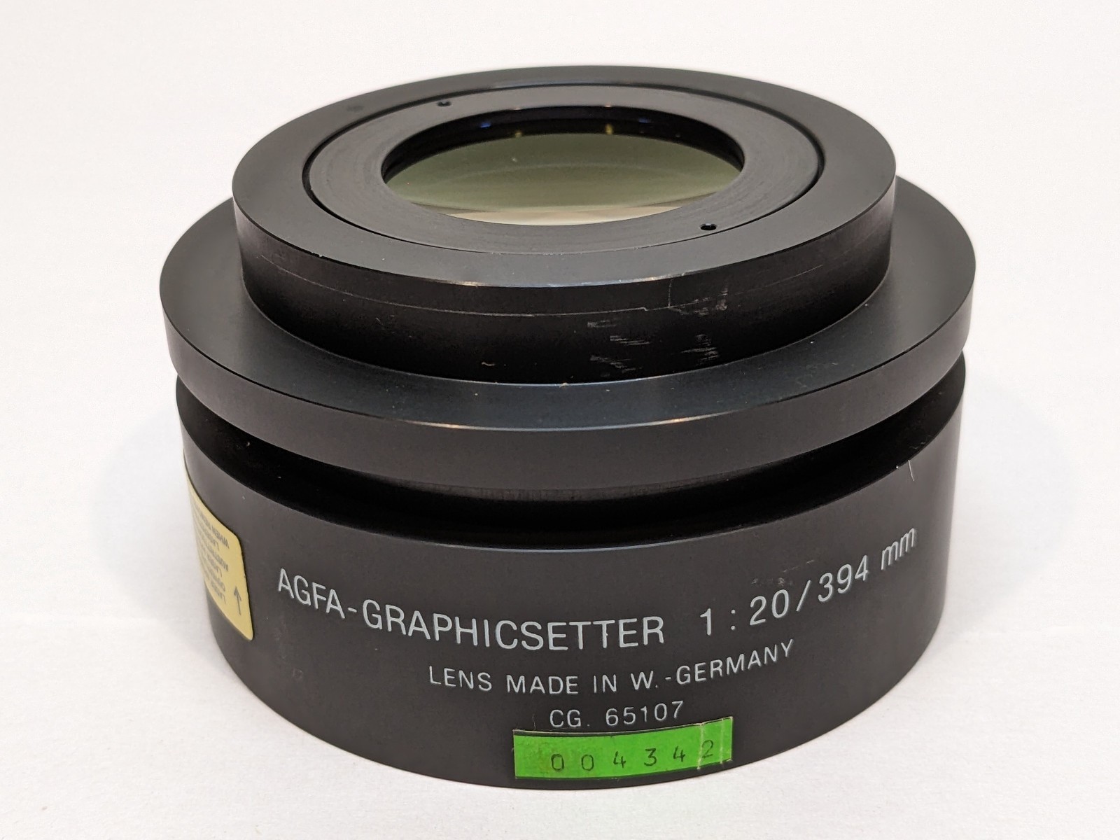 AGFA 394mm 1:20 Process Camera Lens West Germany Graphicsetter Industrial Optic