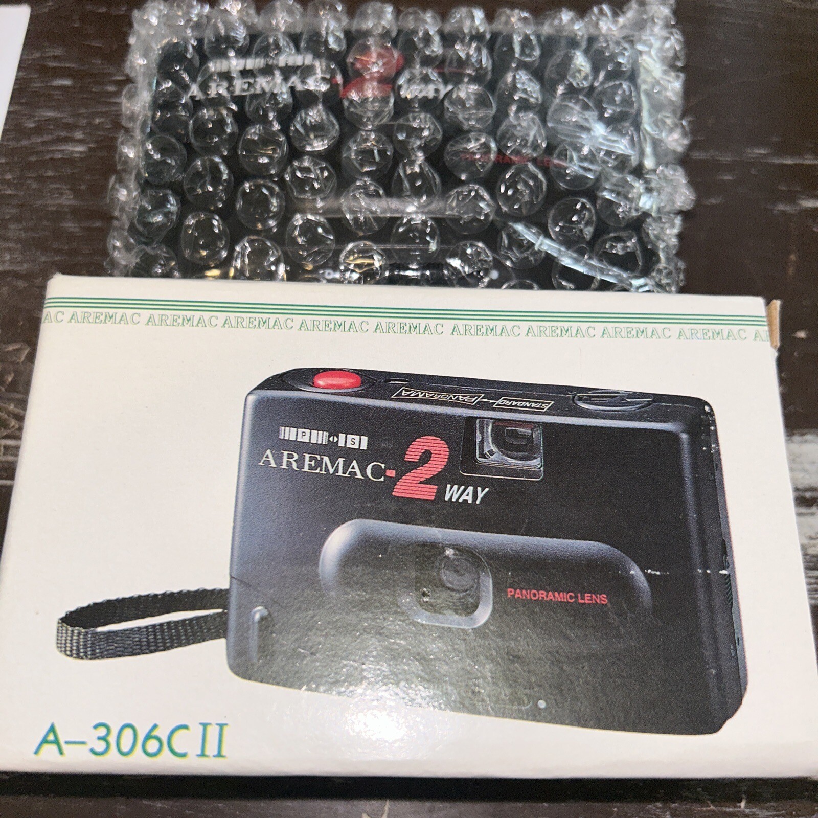 Vintage 35MM Camera AREMAC 2 Way Panoramic Wide Angle Compact A-306CII NOS VTG