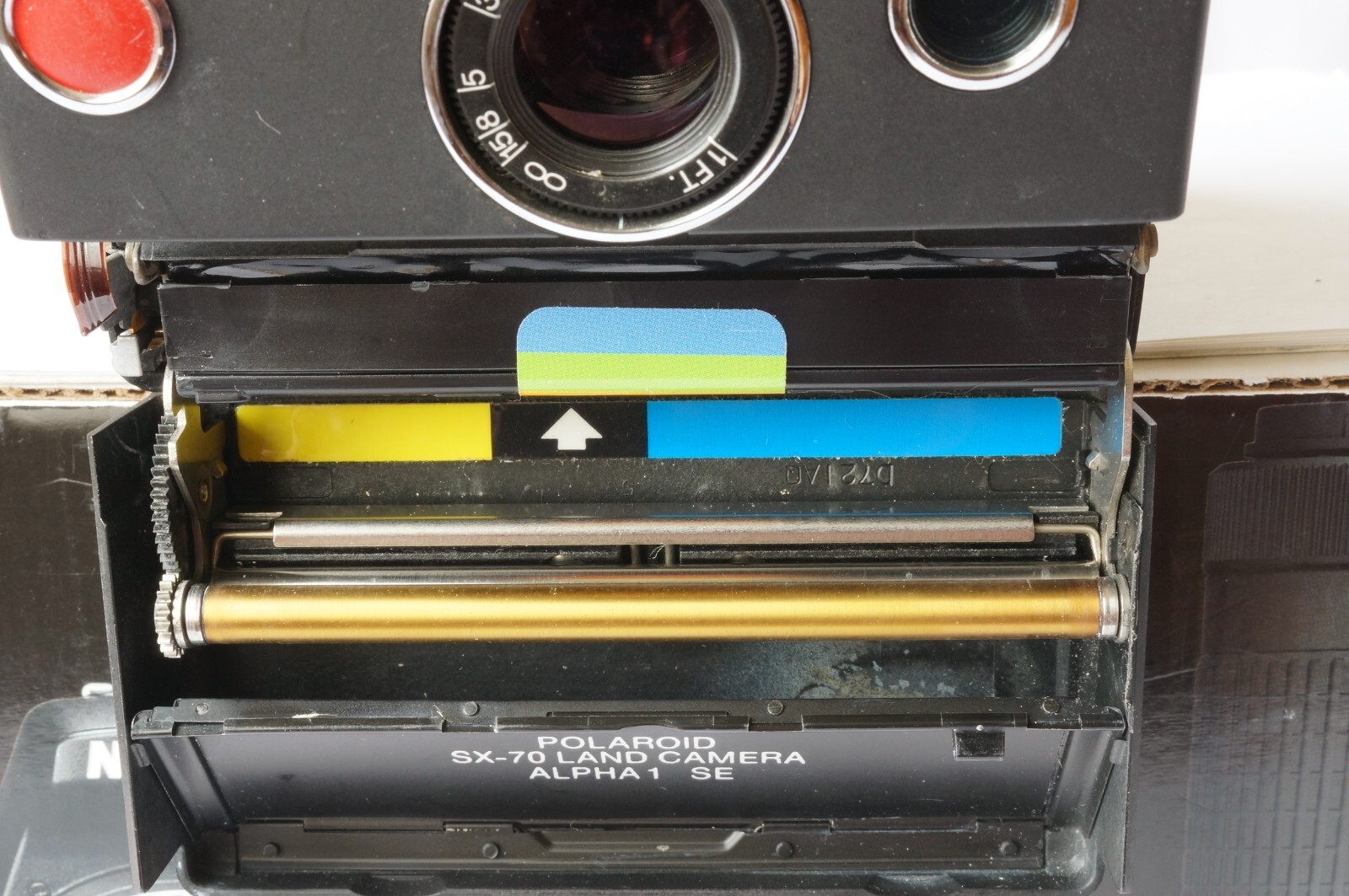 Polaroid SX-70 Land Camera Alpha 1 SE w/ Red Button Good Working Order Rare find