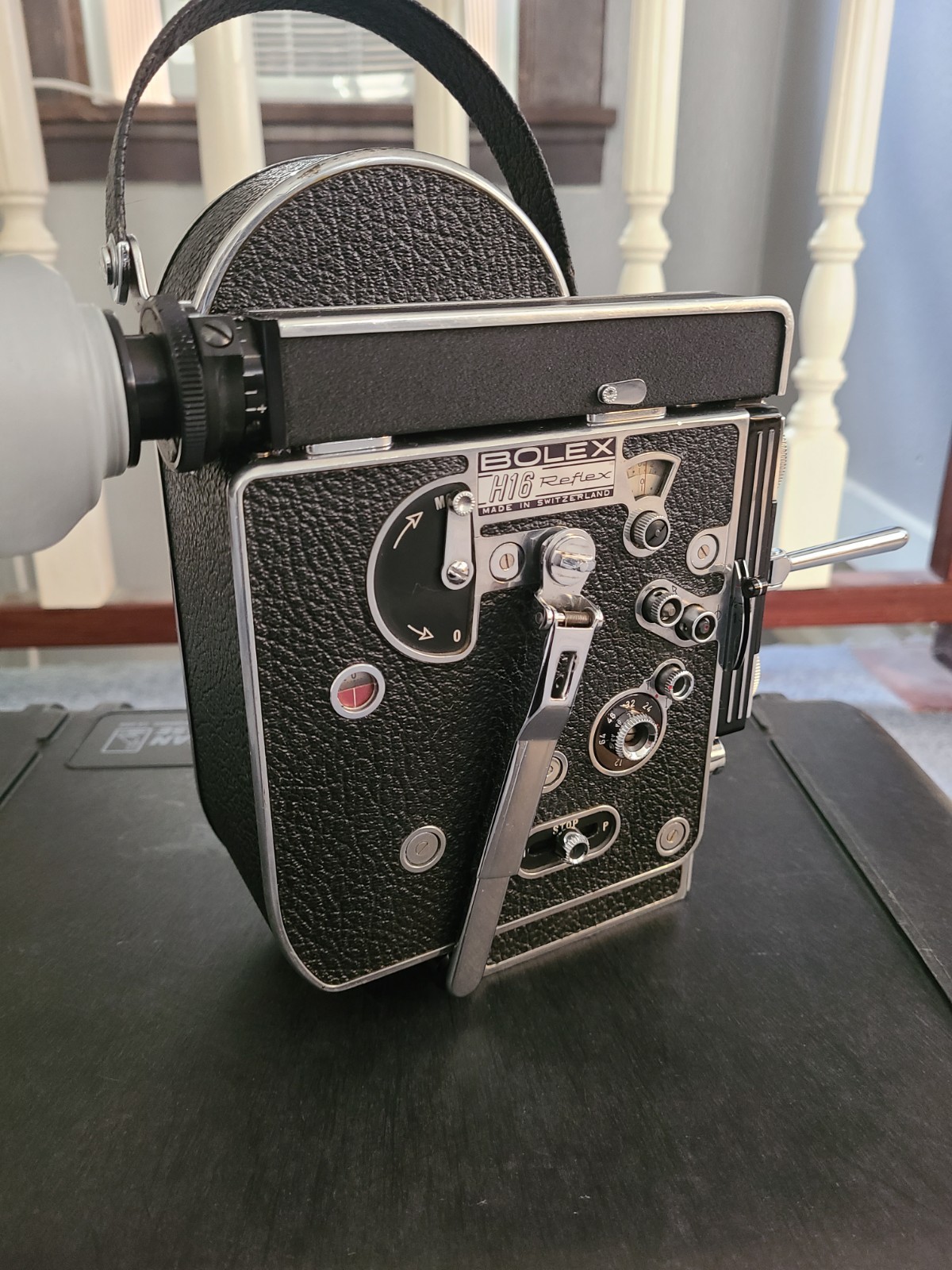 Bolex H16 REX4 16mm film camera -pelican, sekonic, 16m kern-paillard, canon zoom