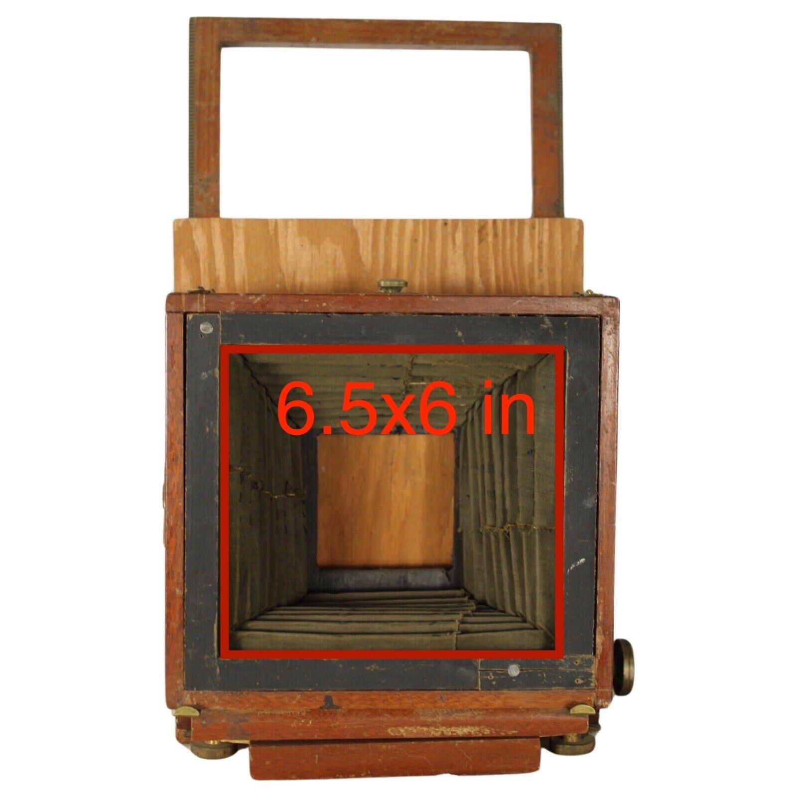 Vintage Antique 1800s Seneca View Box Camera Wood & Brass 16×9″ for Parts Repair
