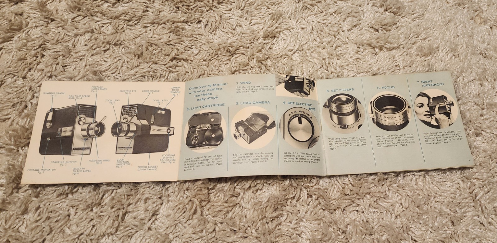 Bell & Howell Zoom Reflex Autoload 8mm Movie Camera Model 315 w/ Box & Manuals