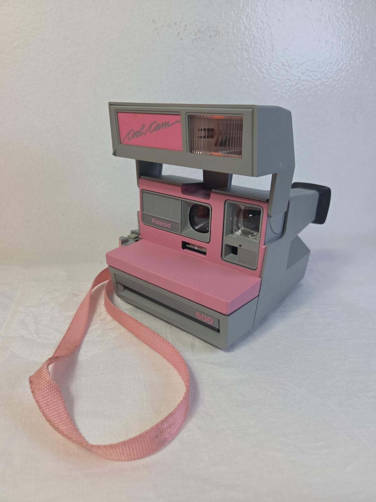 Polaroid 600 Cool Cam Pink Grey Vintage Instant Film Camera W/Flash