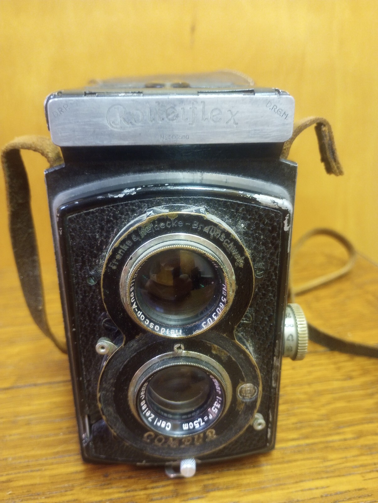 Rolleiflex Old Standard Model 622 Serial No.566580 Zeiss Tessar 3.5/7.5 & Case