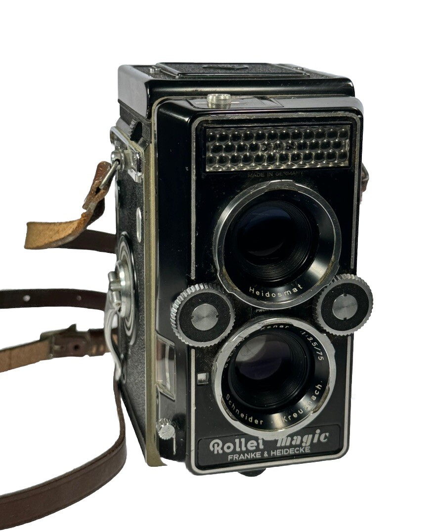 Rollei Magic TLR Twin Lens Reflex Camera Schneider-Kreuznach 75mm f/3.5 (Read)