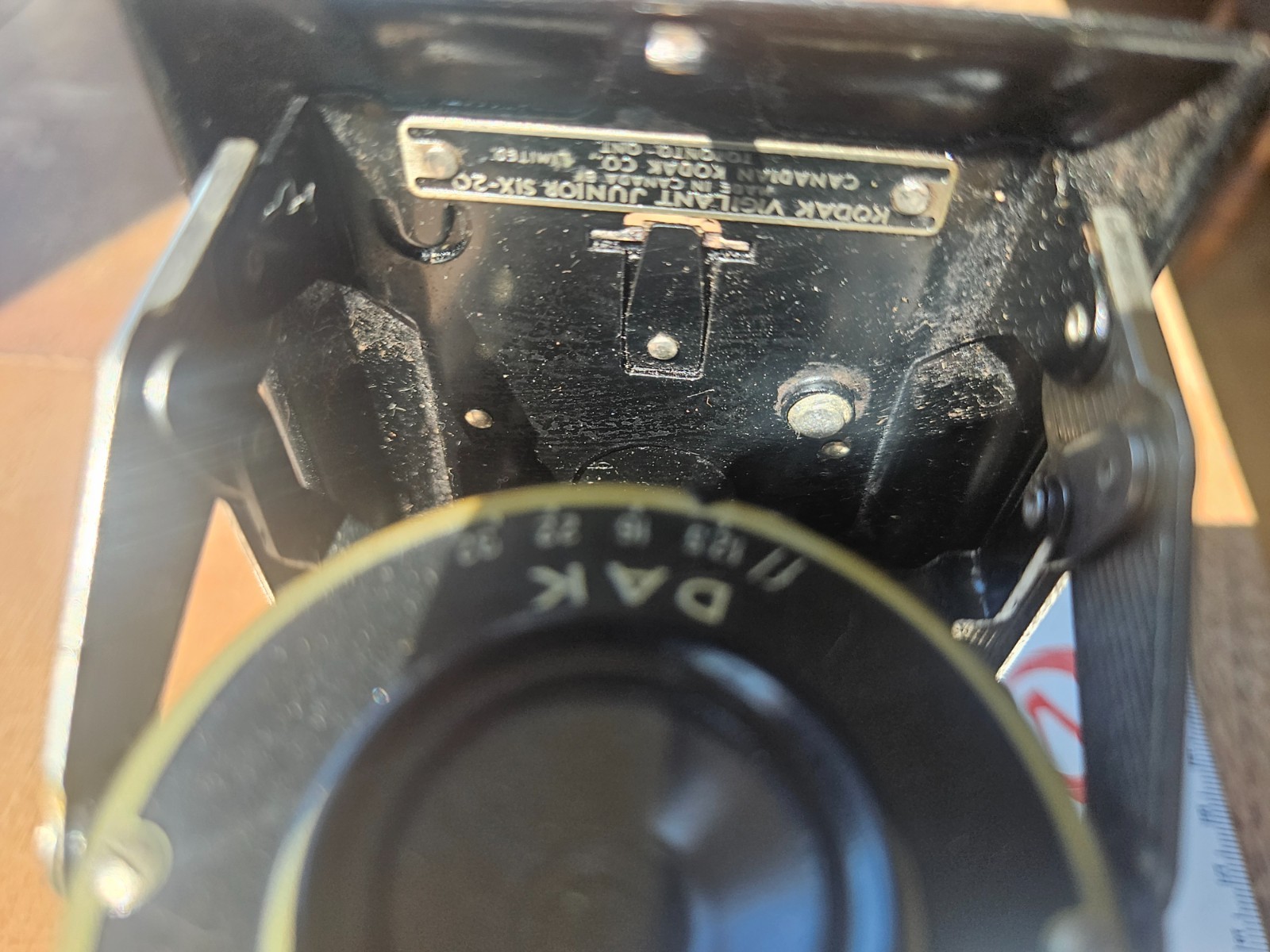 Vintage Kodak Vigilant Junior Six-20 Camera Untested For Display or Parts