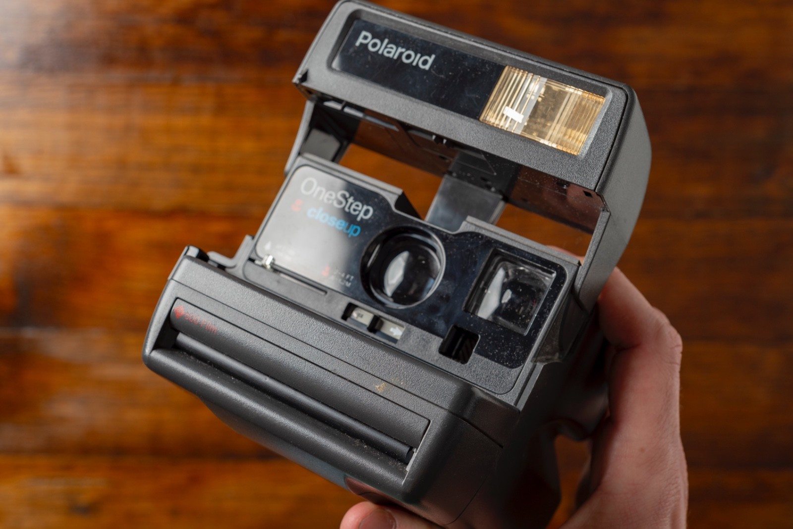 Polaroid One Step Close Up Instant Camera 600 Film With Strap – Untested