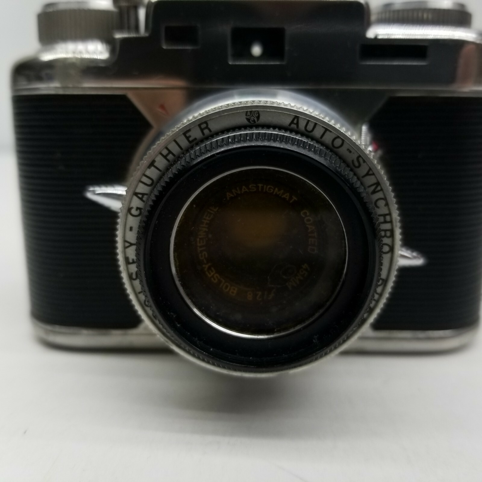 Vintage Bolsey Gauthier Auto Synchro Camera Set O Matic Steinheil Lens 45mm 2.8