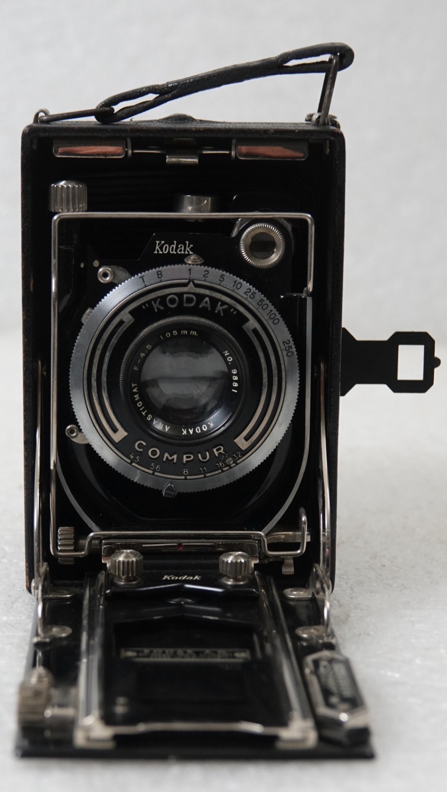 VINTAGE 1936 KODAK COMPUR RECOMAR 18 LENS F/4.5 105MM FOLDING FILM CAMERA