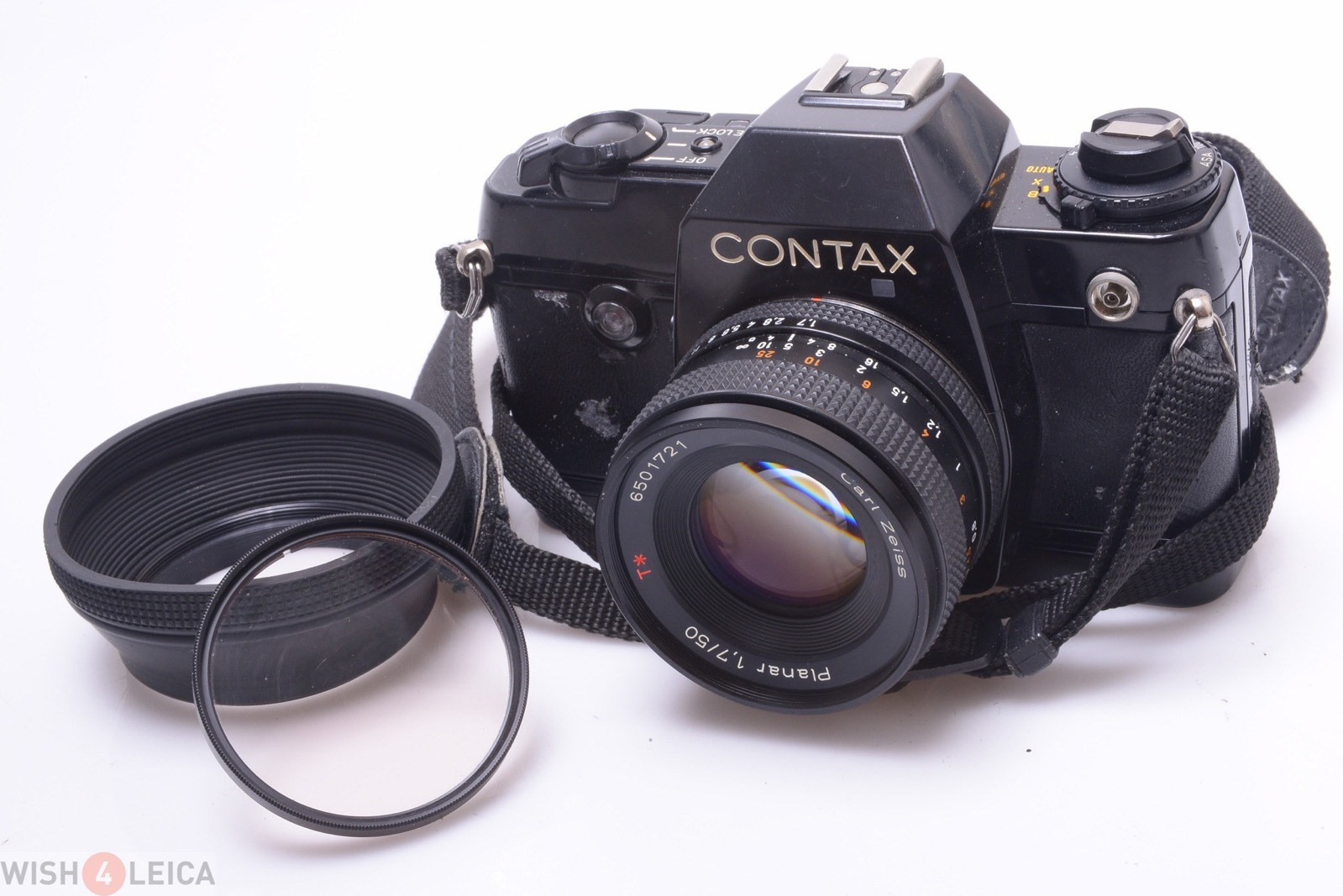 ✅ CONTAX 137 MD QUARTZ *PARTS OR REPAIR* ZEISS PLANAR T* 50MM 1.7 LENS