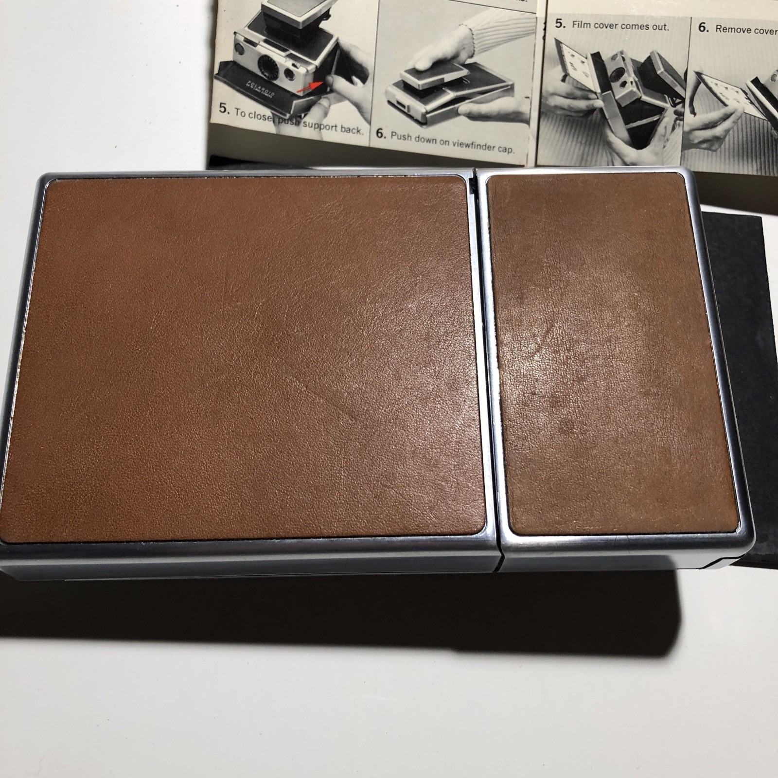 Vintage Polaroid SX-70 Land Camera Untested 1960’s 1970’s Brown Made In USA