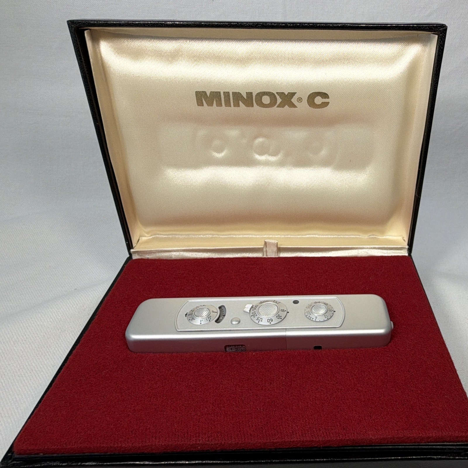 Minty MINOX C Silver 8x11mm Subminiature Camera Set w/ Box Case Manual