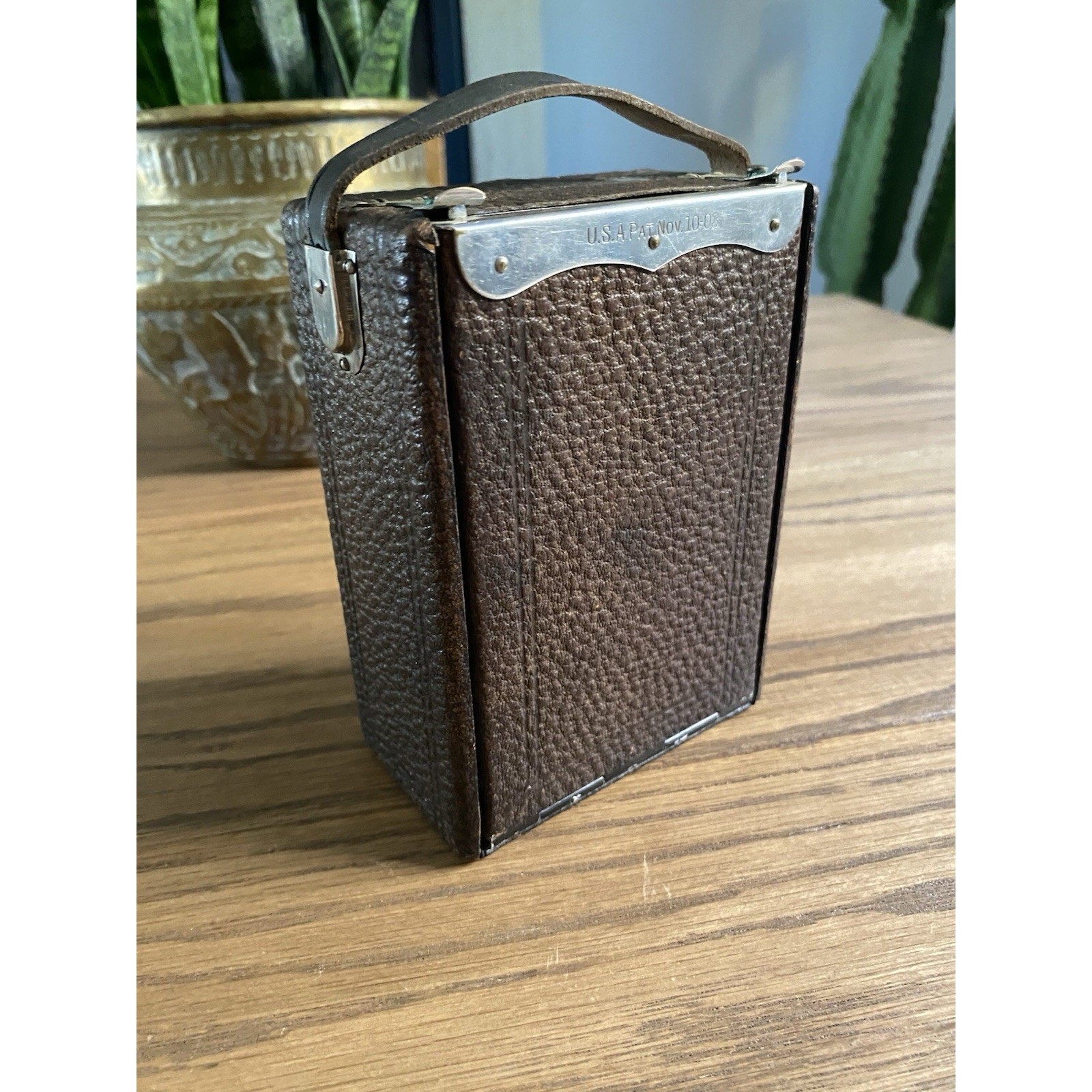 Antique Kodak Eastman Premo No.1 Folding Camera Leather Bellows Patented 1913