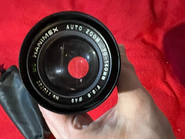 Vintage Hanimex Zoom 70-140mm f/3.8 Lens Untested As Is For Parts Not working