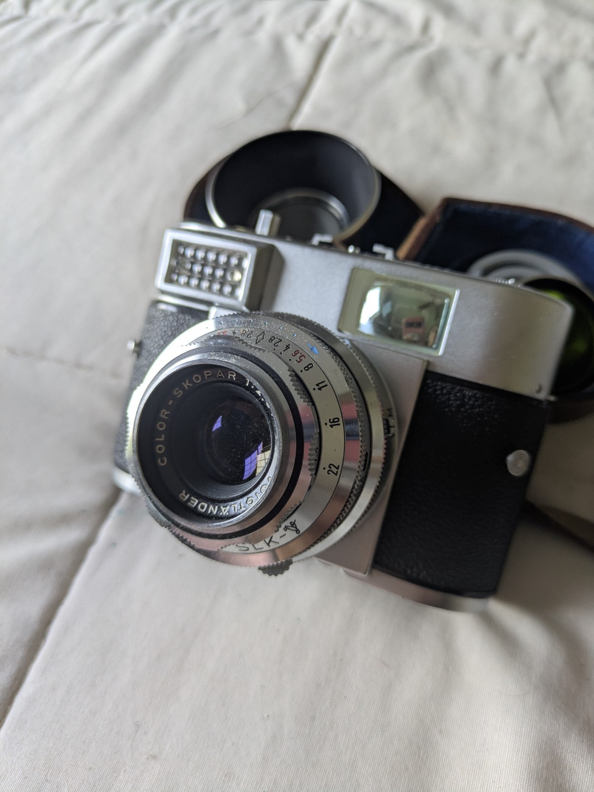 vintage voigtlander Vitomatic I 35mm Camera W/case 1:2.8/50 Lens West Germany