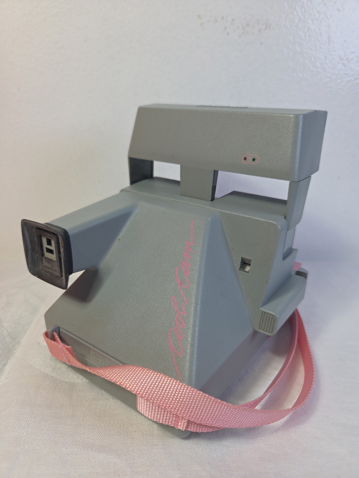 Polaroid 600 Cool Cam Pink Grey Vintage Instant Film Camera W/Flash