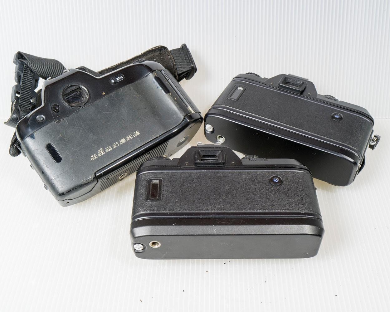 Lot of 3 Pentax N2020 N90 AF 35mm SLR Film Camera For Parts or Repair