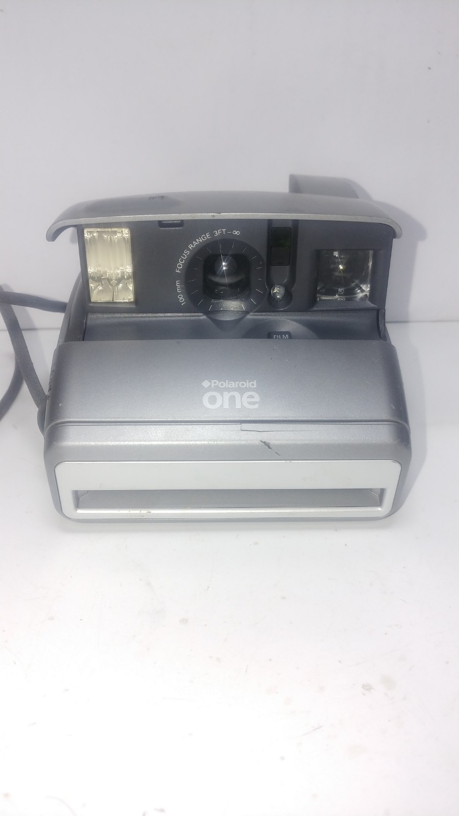 Polaroid One600 Classic Instant Film Camera Gray Folding Vintage Retro Untested