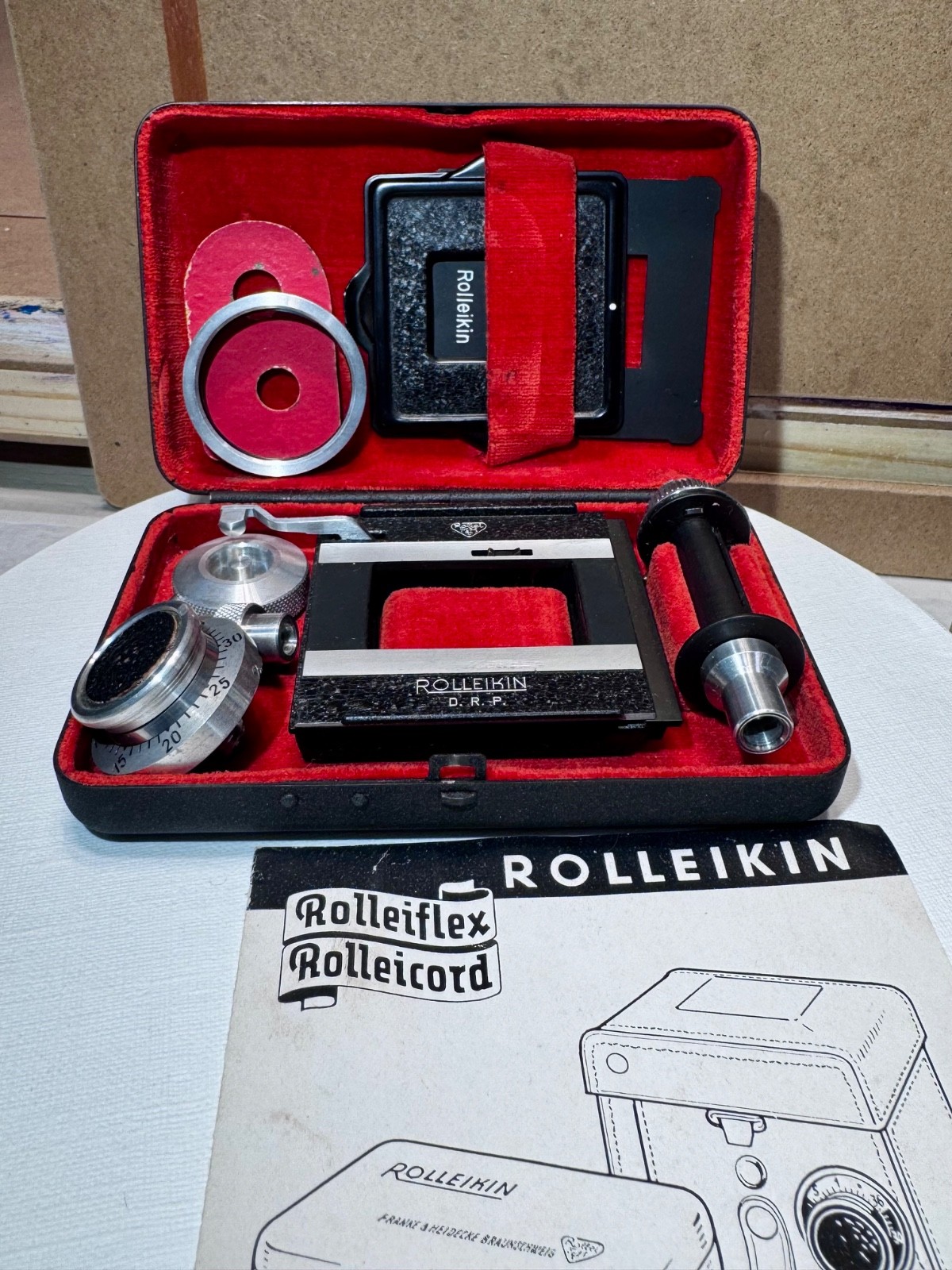 1951-1954 Original Rolleiflex 3.5A M-X Sync K4A 1:3.5/75mm w/Case & attachments