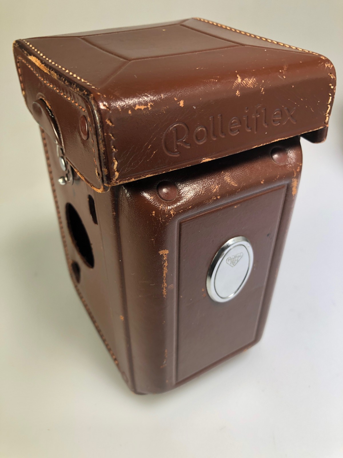Rollei Rolleiflex Model T Type 1 TLR Camera with 16 adapter, case and Rollei cap