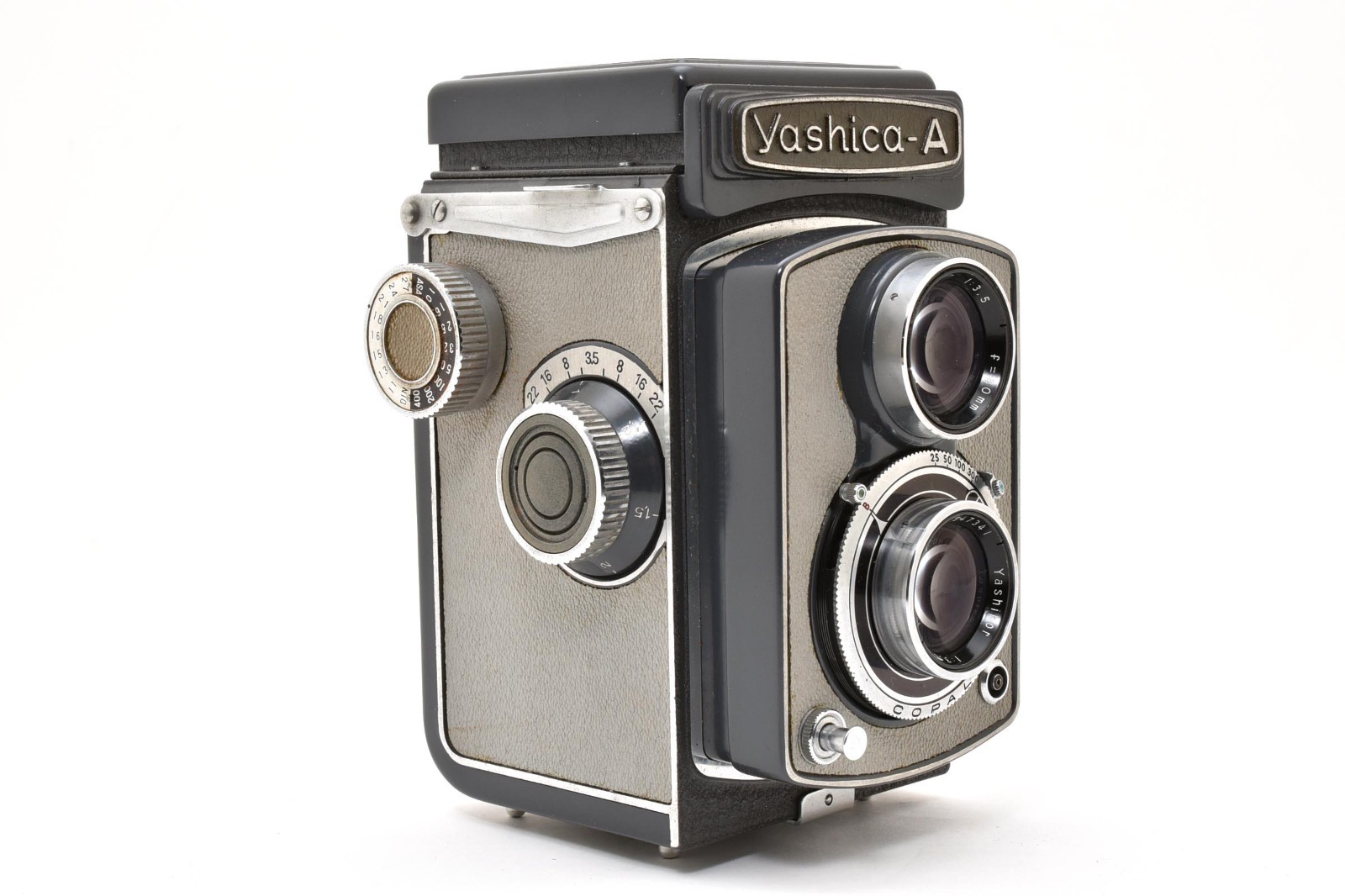 [Near Mint-] Yashica Yashica-A TLR Film Camera 80mm f/3.5 w/ Case #34902