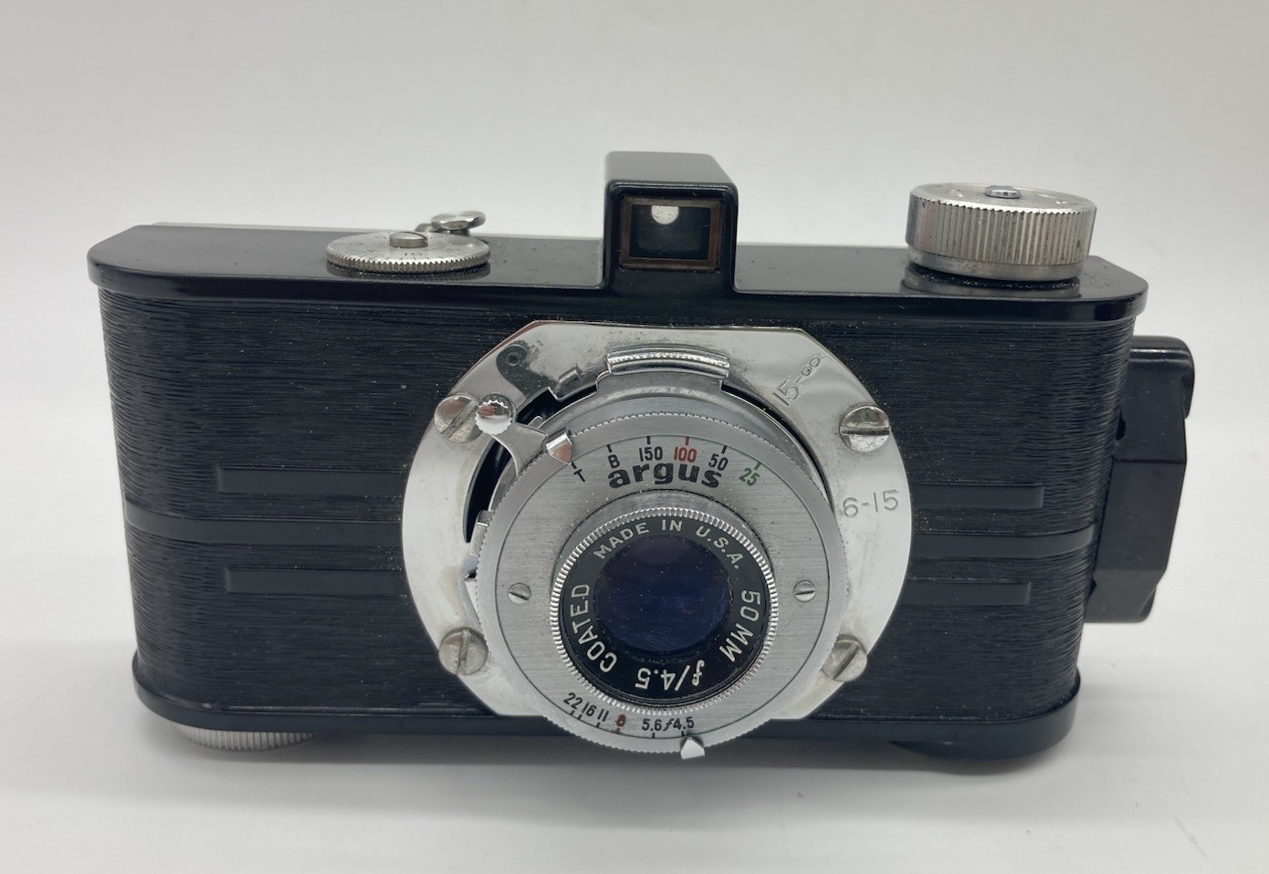 1930s Vintage Argus A Camera 50mm f/4.5 Anastigmat – Leather Case Untested