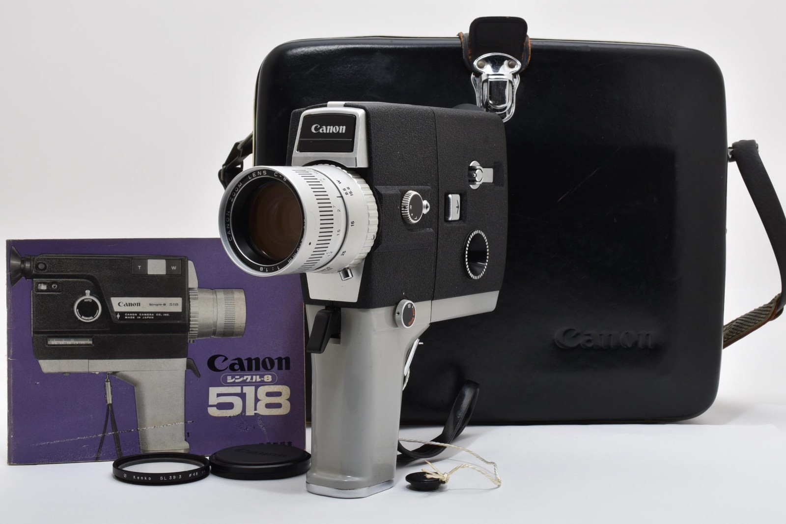 [N MINT- in Case] Canon Single-8 518 Auto Zoom Movie 8mm Film Camera JAPAN Read!