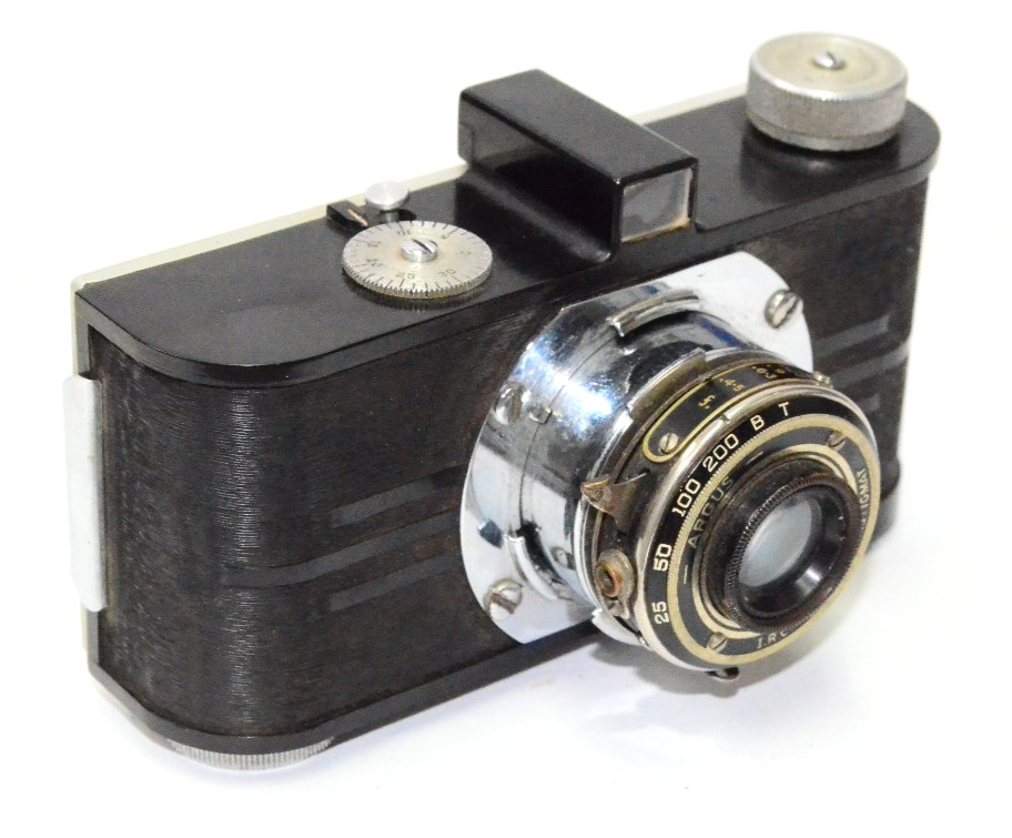 Argus Model A 35mm Art Deco Camera – Shutter Fires – SN:187199