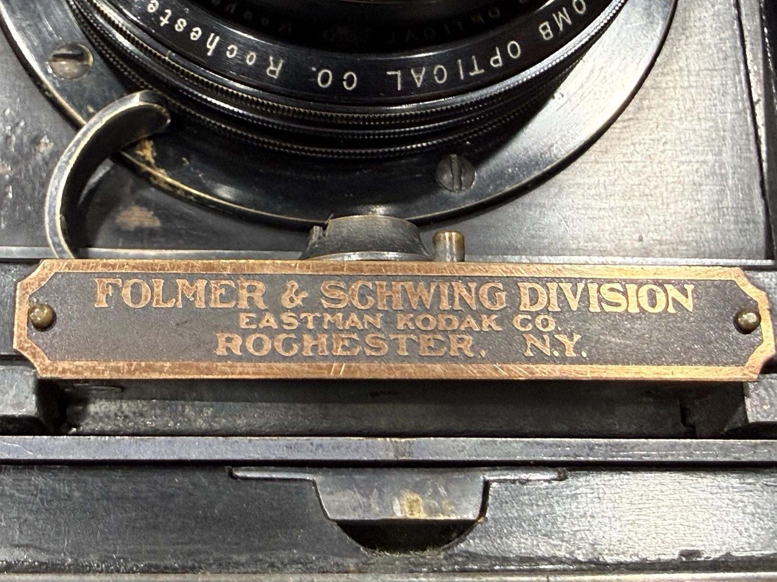 Folmer & Schwing Graflex 3A Antique Camera w/Bausch & Lomb 5×7 Zeiss Tessar Lens