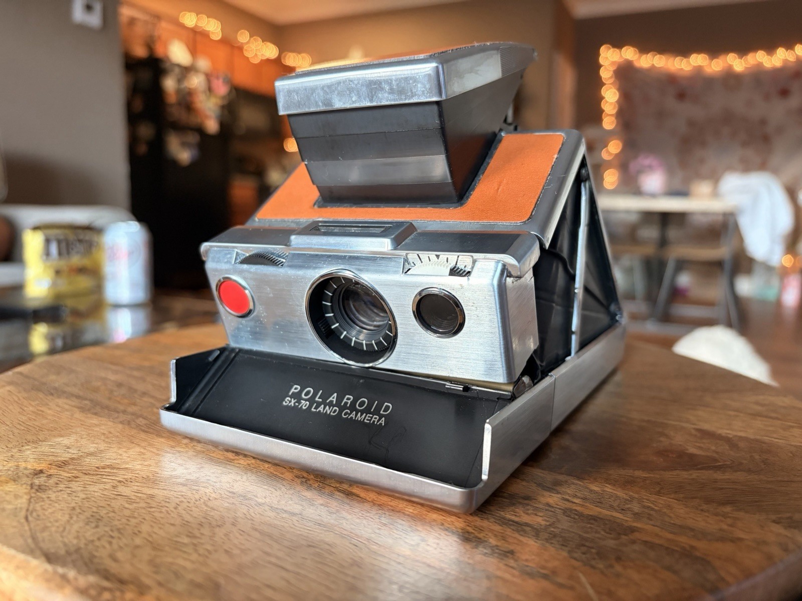 Polaroid SX-70 Land Camera Brown Vintage 1970’s Instant Film Camera untested