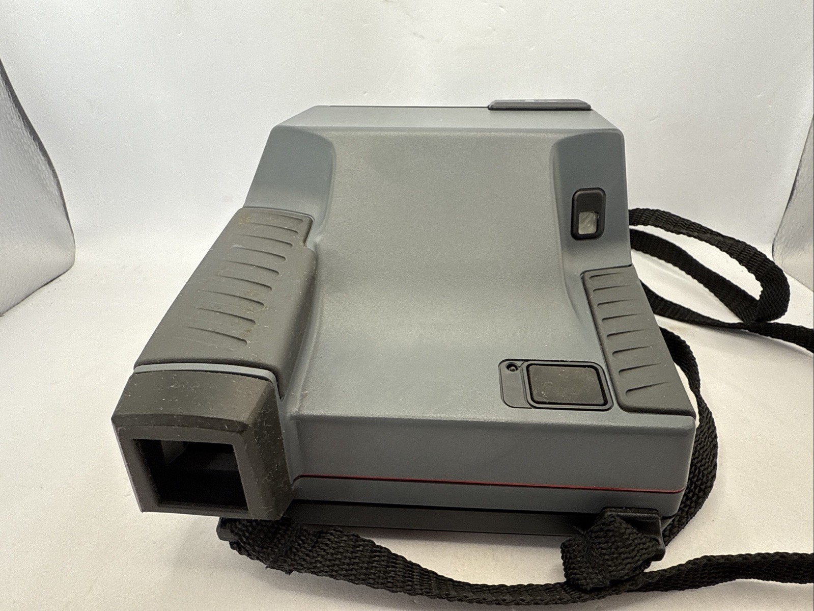Polaroid Impulse Flash Instant Camera Black Gray Photography Vtg 80s 90s