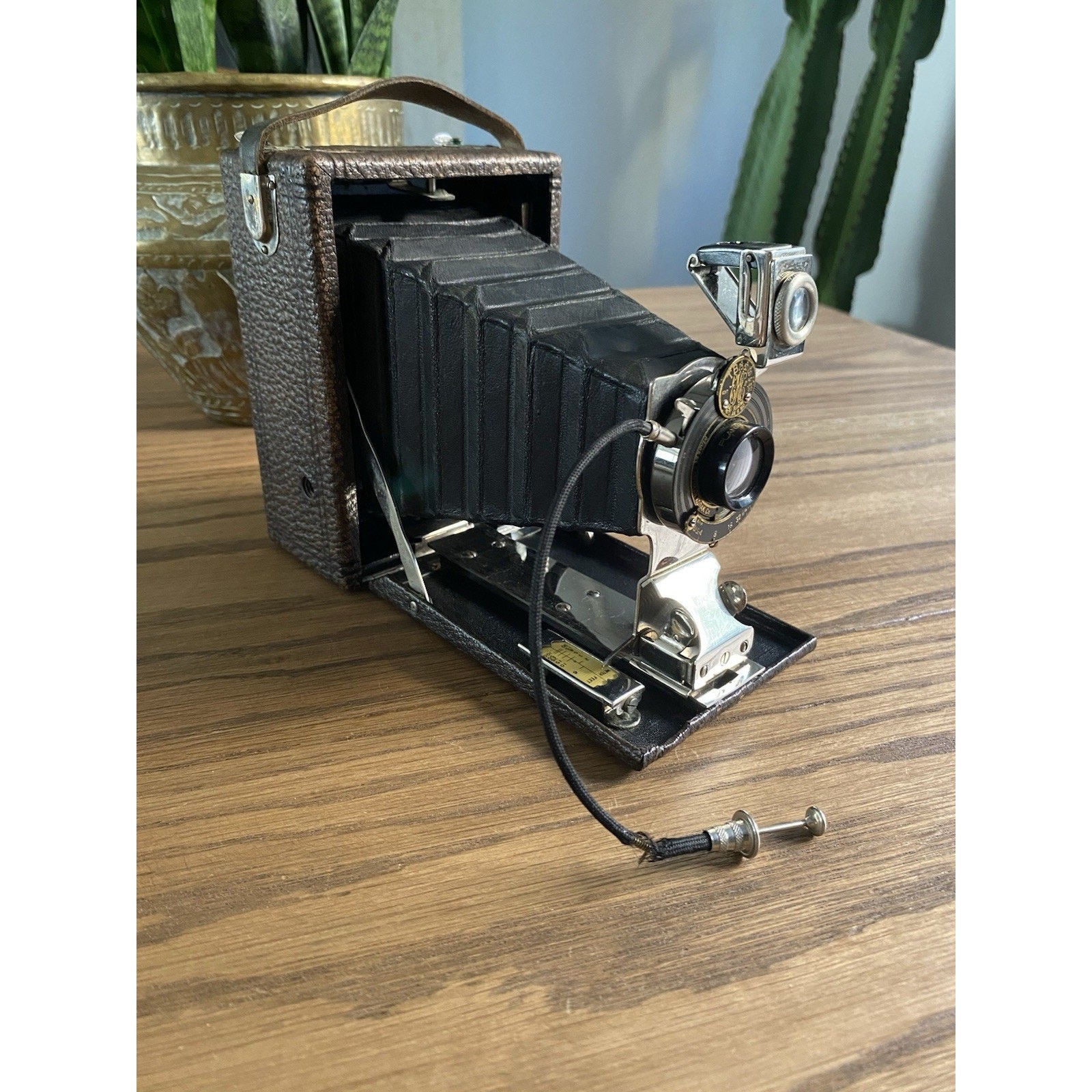 Antique Kodak Eastman Premo No.1 Folding Camera Leather Bellows Patented 1913