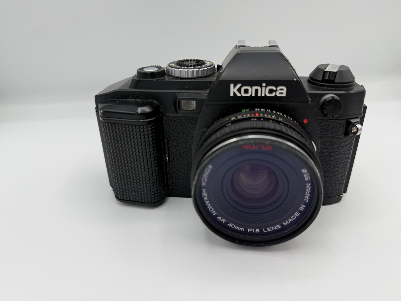 Konica FS-1 SLR Camera Black with Hexanon AR 40mm f/1.8 Lens