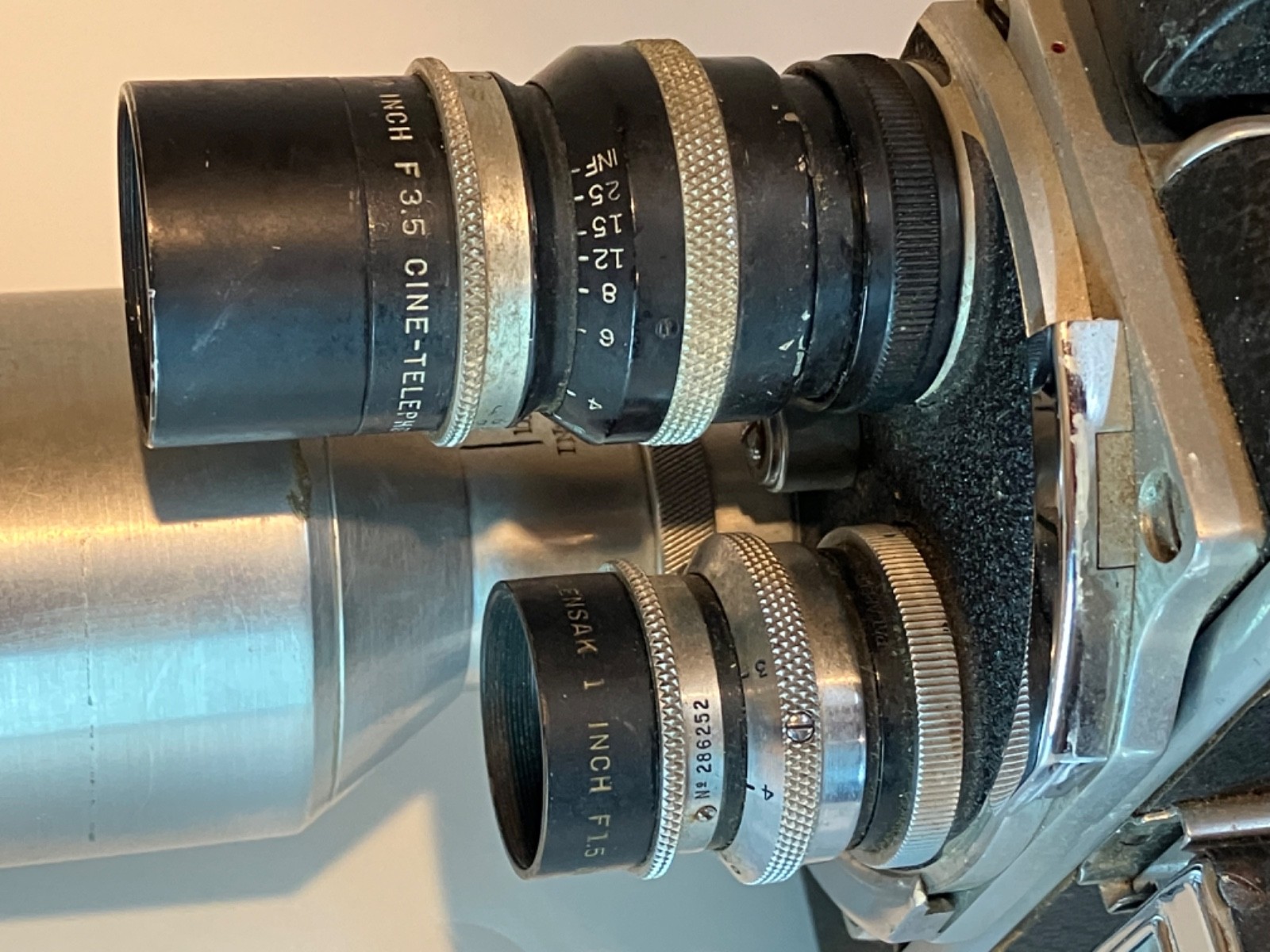 VINTAGE: Paillard Bolex H16 Non Reflex Camera Body w/3 Lenses (no winding crank)