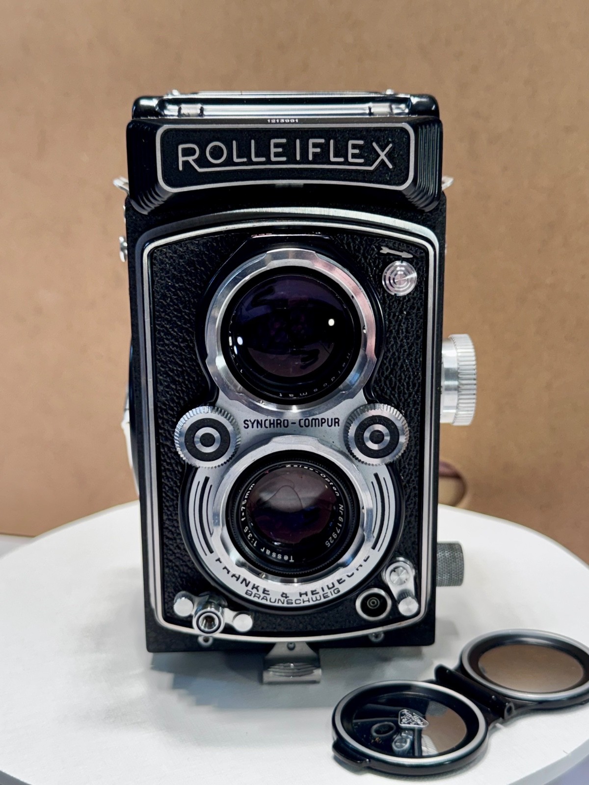 1951-1954 Original Rolleiflex 3.5A M-X Sync K4A 1:3.5/75mm w/Case & attachments