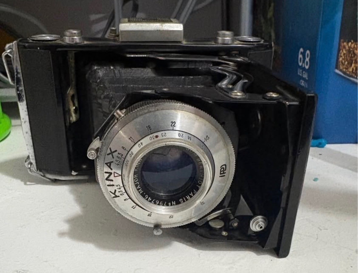 Kinax Major 6×9 Folding Film Camera Berthiot Paris Major Kinn 105mm f/4.5 France