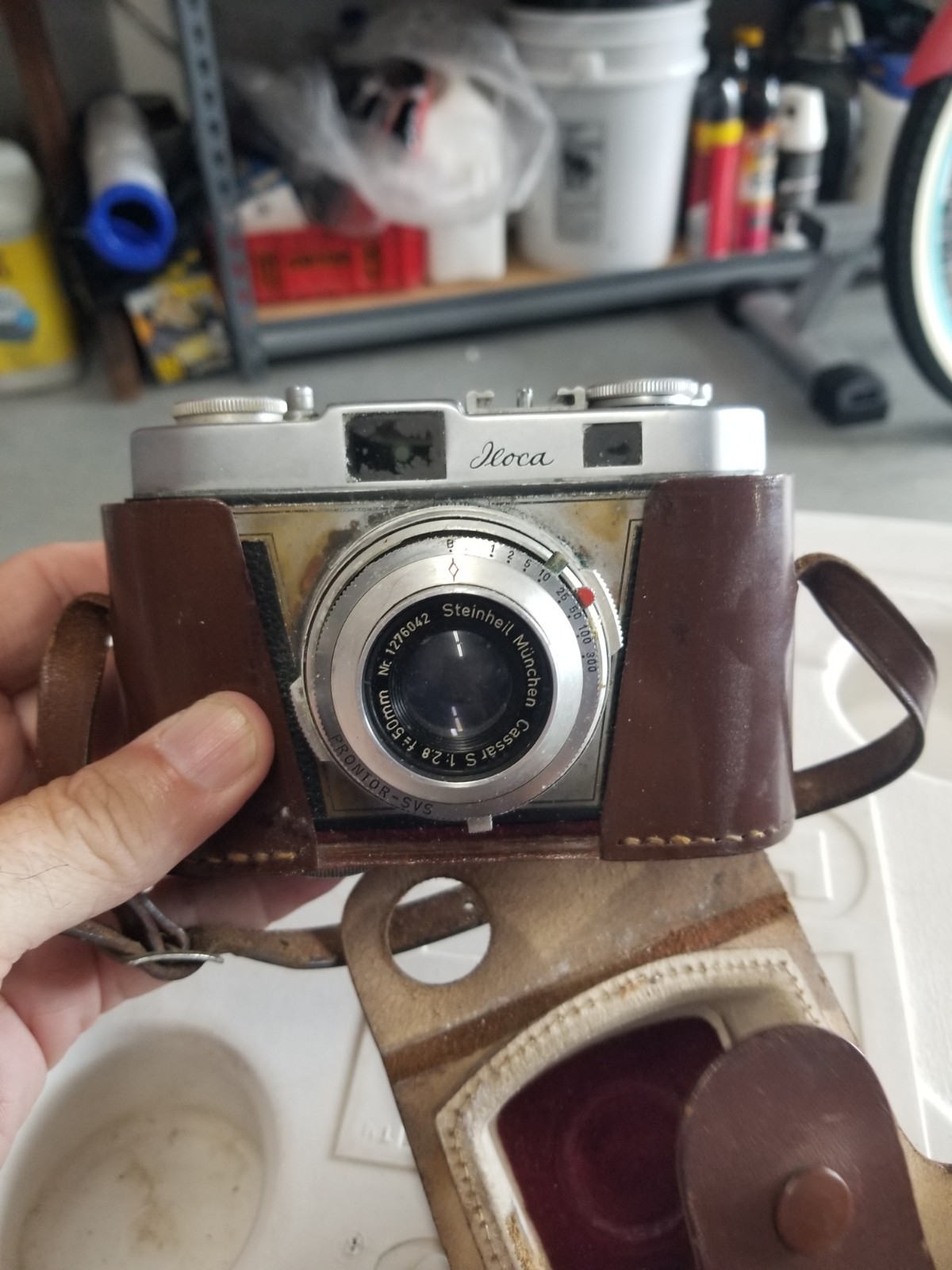 Iloca Rapid – B Camera w/ Steinheil Cassar S 50mm f/2.8 Lens c. 1954-58 W/Case🌈