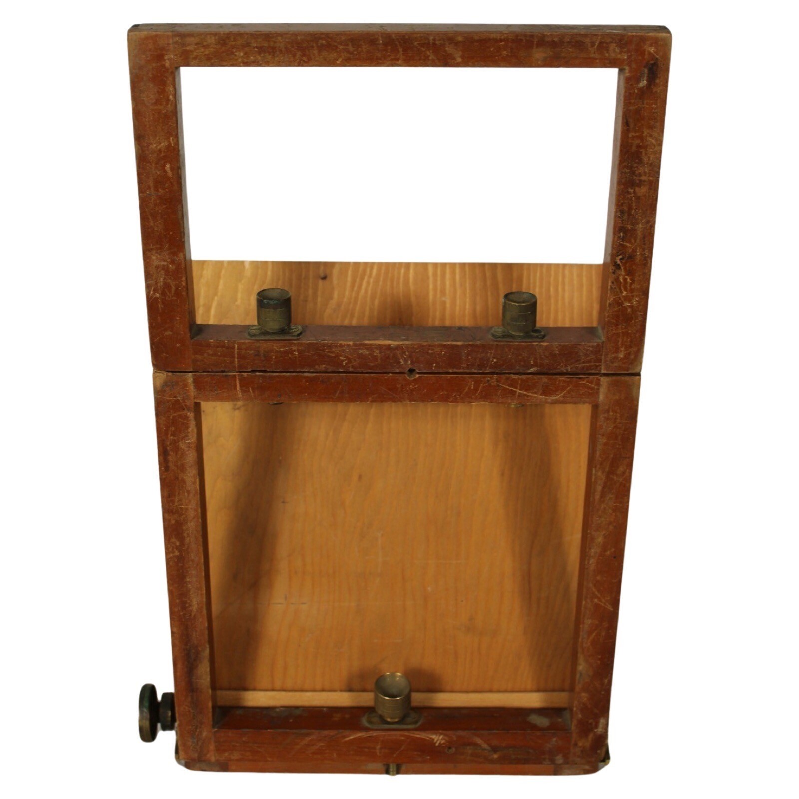 Vintage Antique 1800s Seneca View Box Camera Wood & Brass 16×9″ for Parts Repair