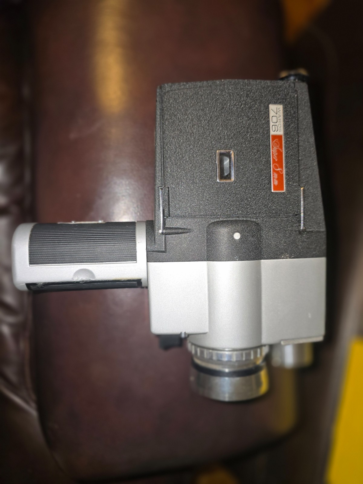 Montgomery Ward Super 8mm Home movie camera with flood light and flash + more.