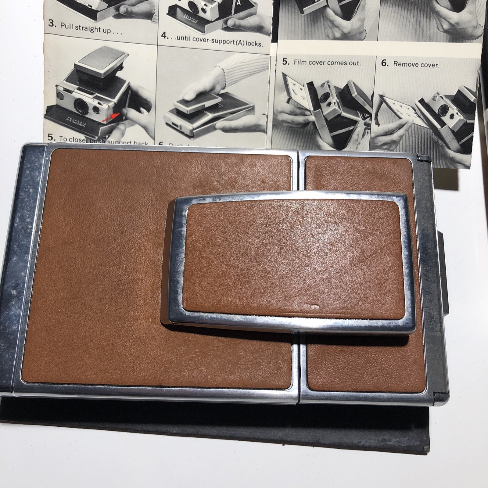 Vintage Polaroid SX-70 Land Camera Untested 1960’s 1970’s Brown Made In USA