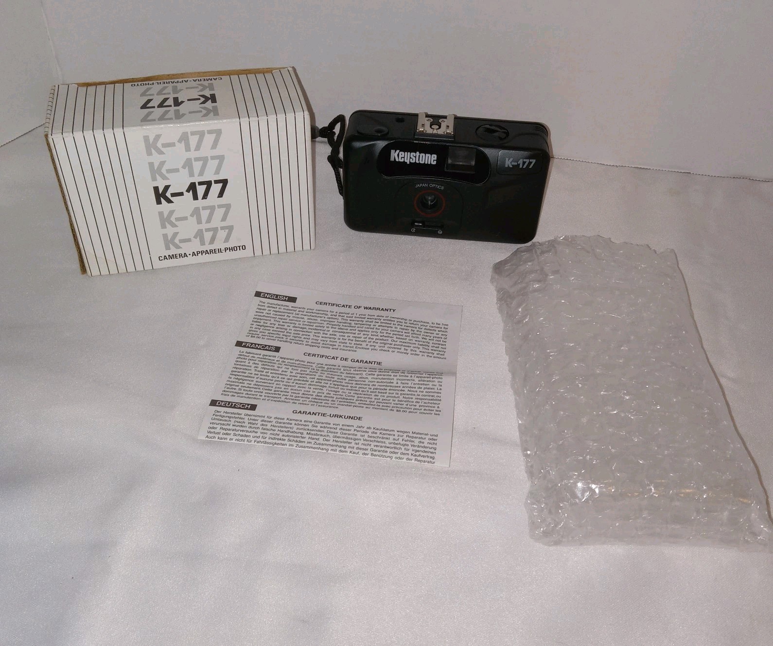 Vintage Keystone K-177 35MM Camera With Original Box Panoramic Shot Auto Focus
