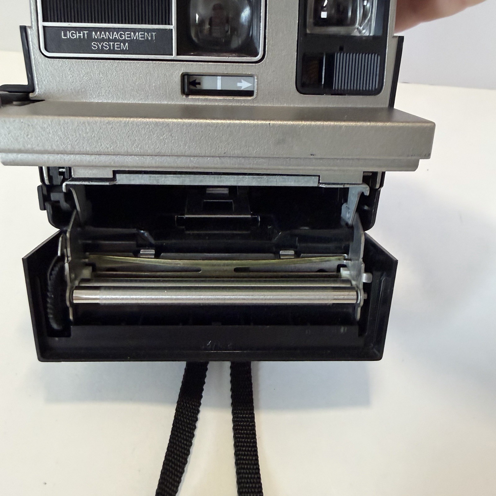 Vintage Polaroid Sun 600 LMS Black Untested Excellent Condition
