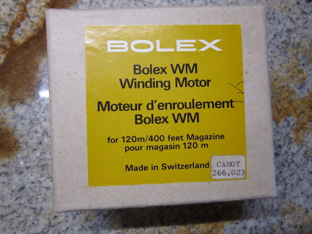 BOLEX WM MOTOR 400FT MAGAZINE TAKE-UP MOTOR for EL ESM EM 16mm movie Camera NEW!