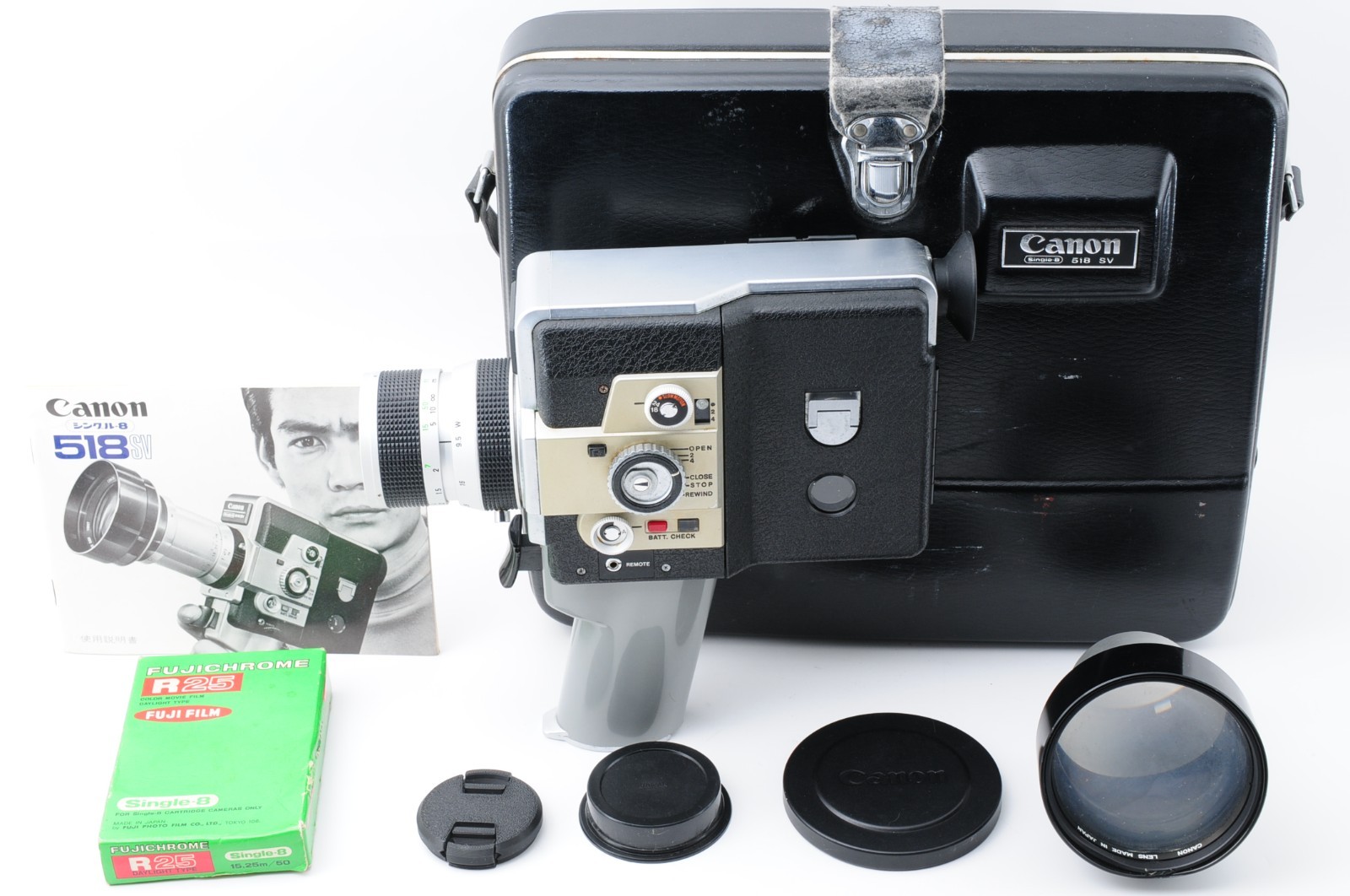 [NEAR MINT] Canon 518 SV Single 8 Auto Zoom Movie 8mm Film Camera From JAPAN